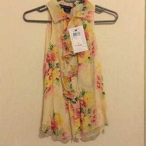 Ralph Lauren Sport Button Front Blouse